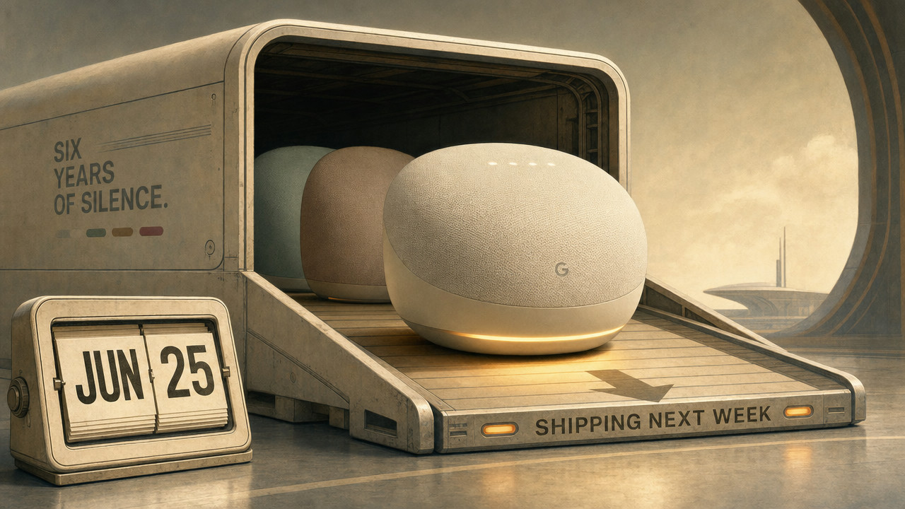 Google возвращает умную колонку: Home Speaker выходит 25 июня после шести лет молчания