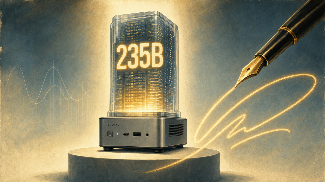 GMKtec EVO-X2: мини-ПК с Ryzen AI Max+ 395, который запускает 235-миллиардные модели локально