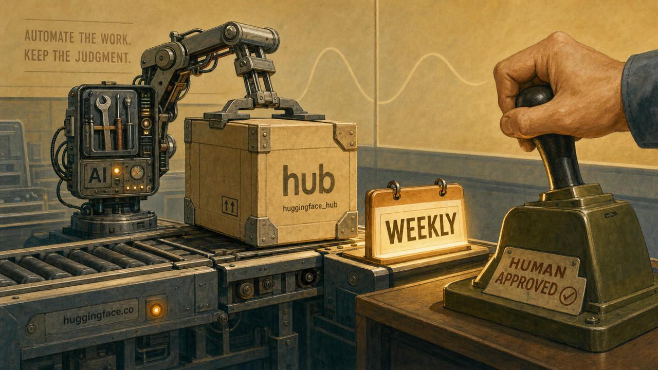 Hugging Face внедрил ИИ в еженедельные релизы huggingface_hub: человек остаётся в контуре