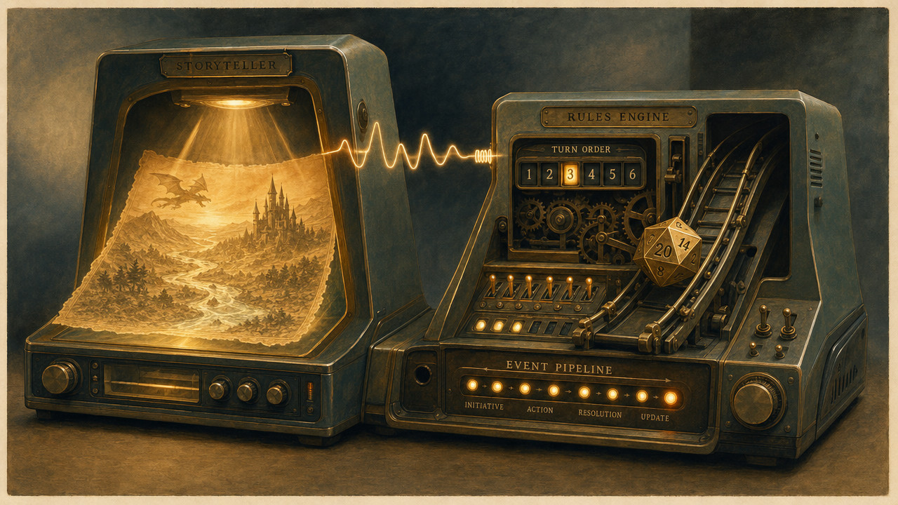 Как превратить LLM в нарративного движка для D&D: эволюция от одной модели до событийно-ориентированного пайплайна
